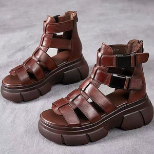 Platewalk Platform Fish-Mouth Roman Sandals, product view 3