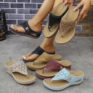 HerringStep Herringbone Strap Wedge Sandals, product view 9