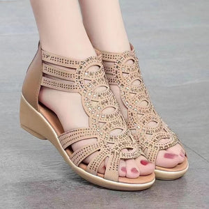 Airwedge Breathable Hollow-Out Wedge Sandals, product view 3