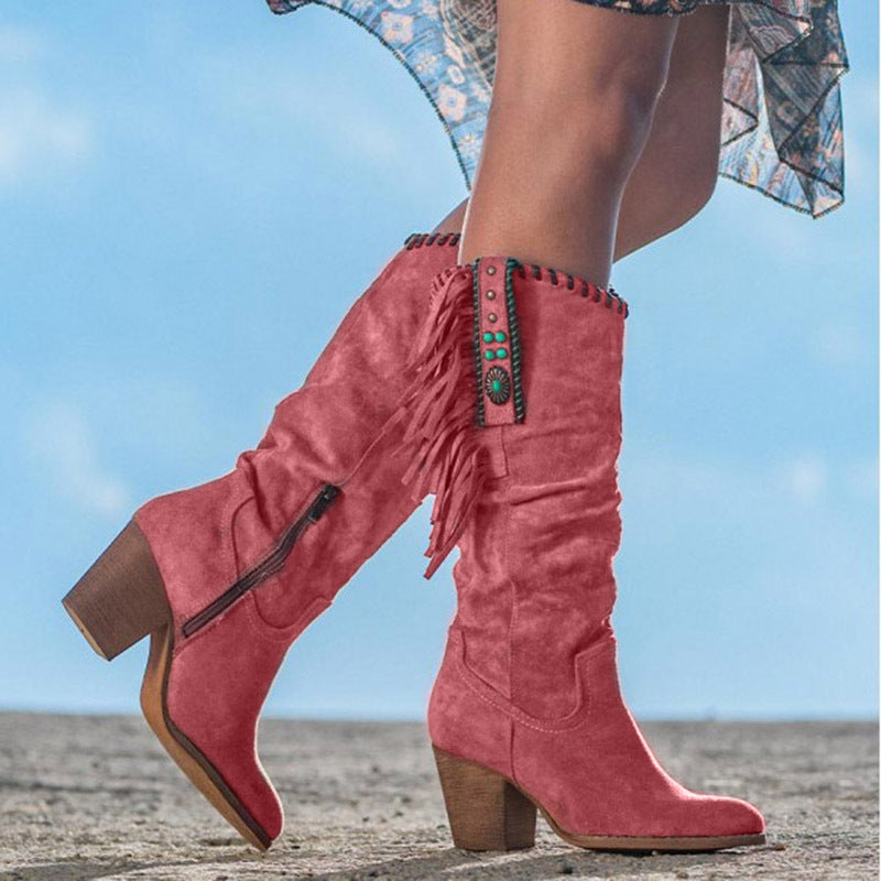 FringeVista Women's Western Tall Boots