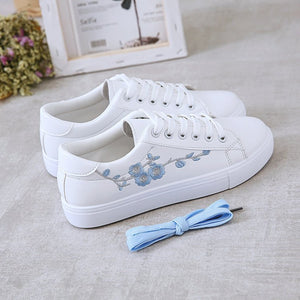 IvyBloom Leather Embroidered Sneakers, product view 5