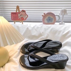 CoastWedge Covered-Toe Wedge Flip-Flops, product view 4
