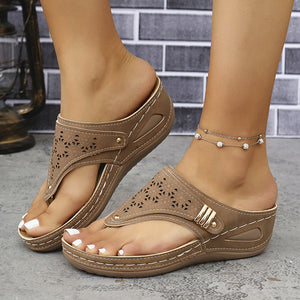 HerringStep Herringbone Strap Wedge Sandals, product view 8