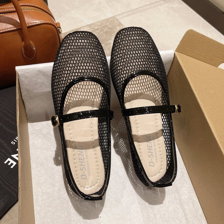 MeshMuse Women's Buckle Mesh Sandals, product view 2
