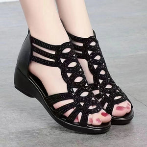 Airwedge Breathable Hollow-Out Wedge Sandals, product view 5