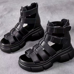 Platewalk Platform Fish-Mouth Roman Sandals, product view 5