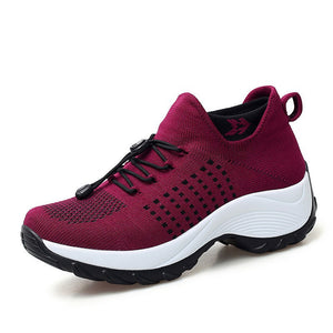FeatherKnit Wedge Sneakers, product view 3