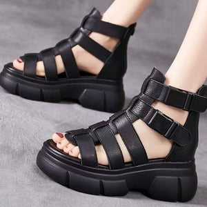 Platewalk Platform Fish-Mouth Roman Sandals, product view 6