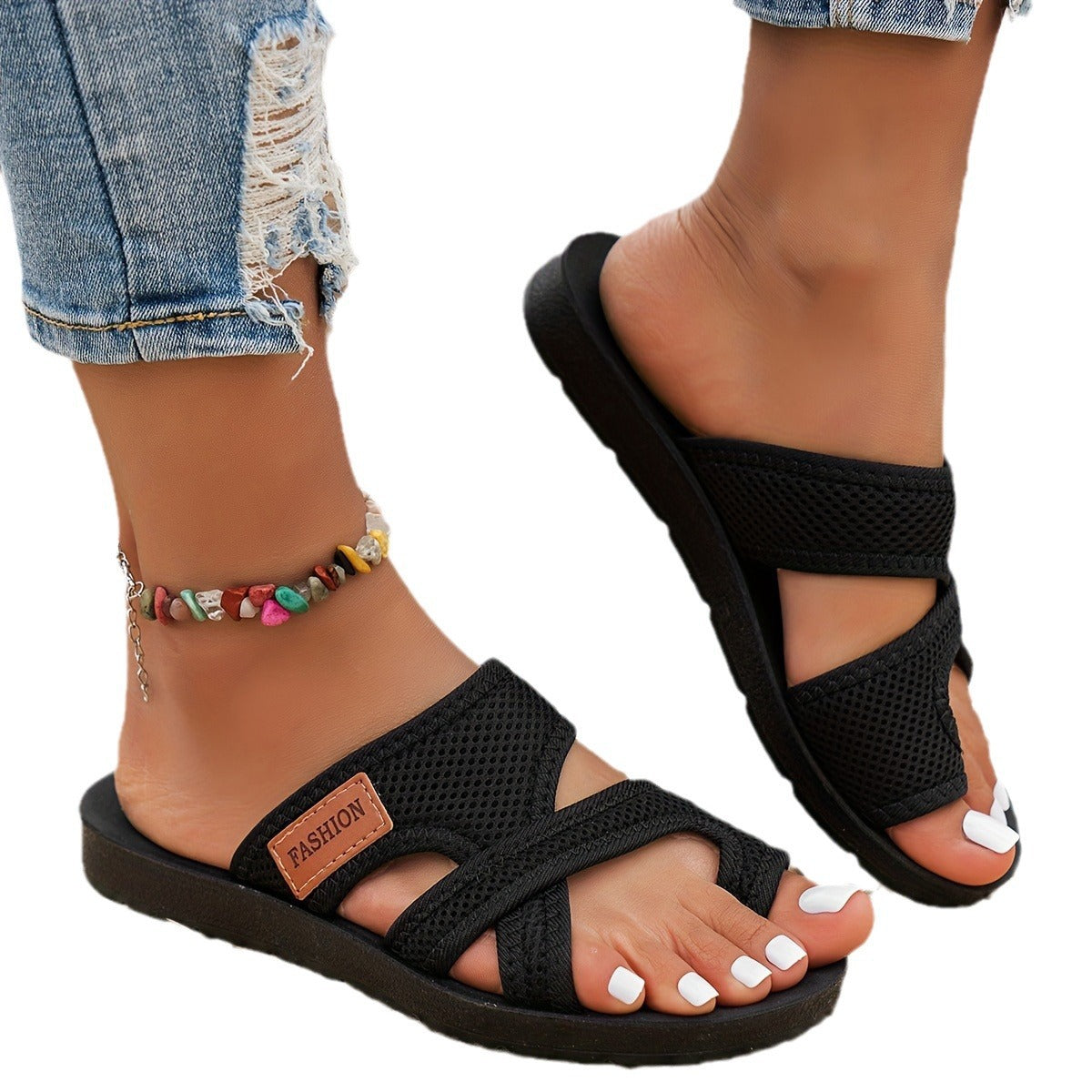 AiryThong Breathable Mesh Thong Flat Sandals, product view 1