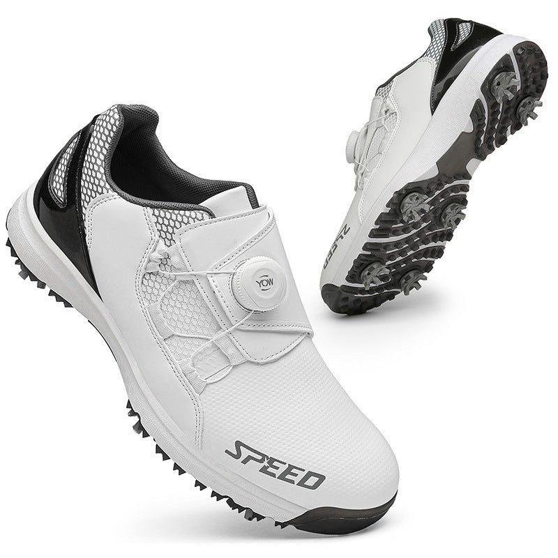 SwingLite dial-fit golf shoes shown for golf shoe sizing