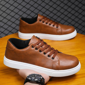 Cobbler Lane Leather Casual Sneakers, product view 3