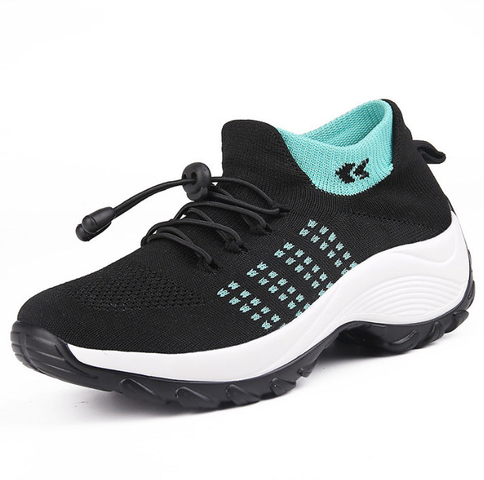 FeatherKnit Wedge Sneakers, product view 5