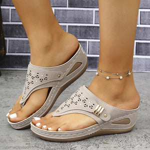 HerringStep Herringbone Strap Wedge Sandals, product view 2