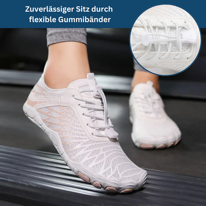 Elorvian MoveEase worn in daily life, lightweight comfort sneaker for long days