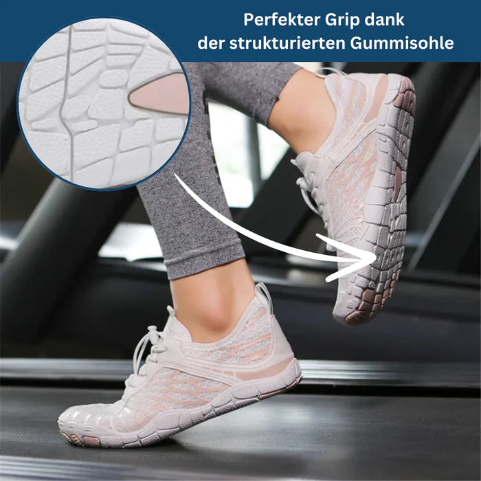 Elorvian MoveEase detail of breathable mesh upper material