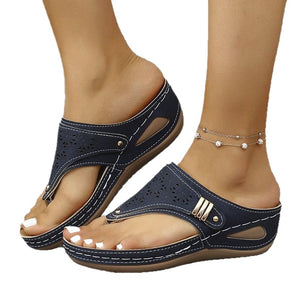 HerringStep Herringbone Strap Wedge Sandals, product view 1