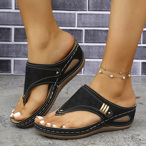 HerringStep Herringbone Strap Wedge Sandals, product view 3