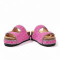 Corkstep Footbed Buckle Platform Flip-Flops