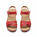 Romavelle Peep-Toe Velcro Roman Sandals