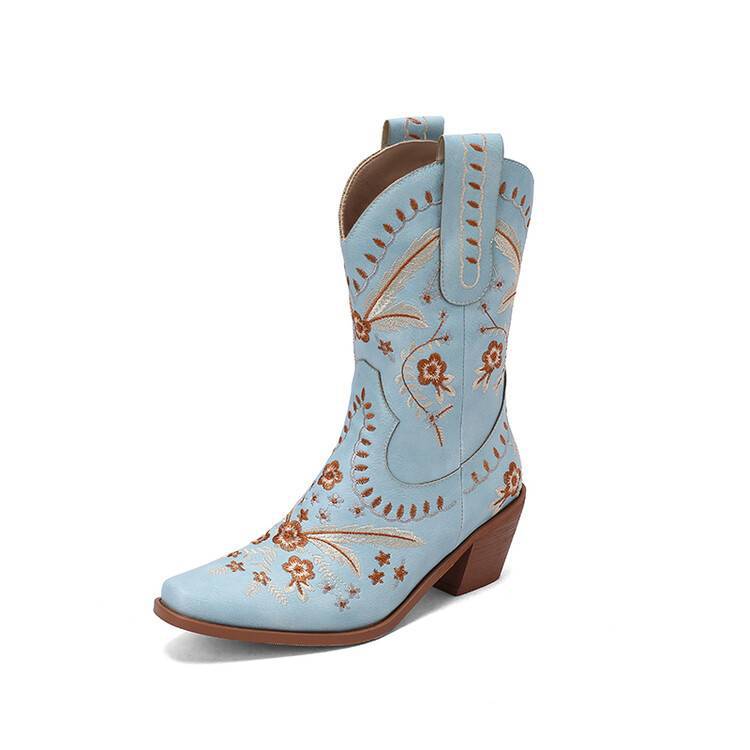 WestRose Embroidered Western Boots, product view 7