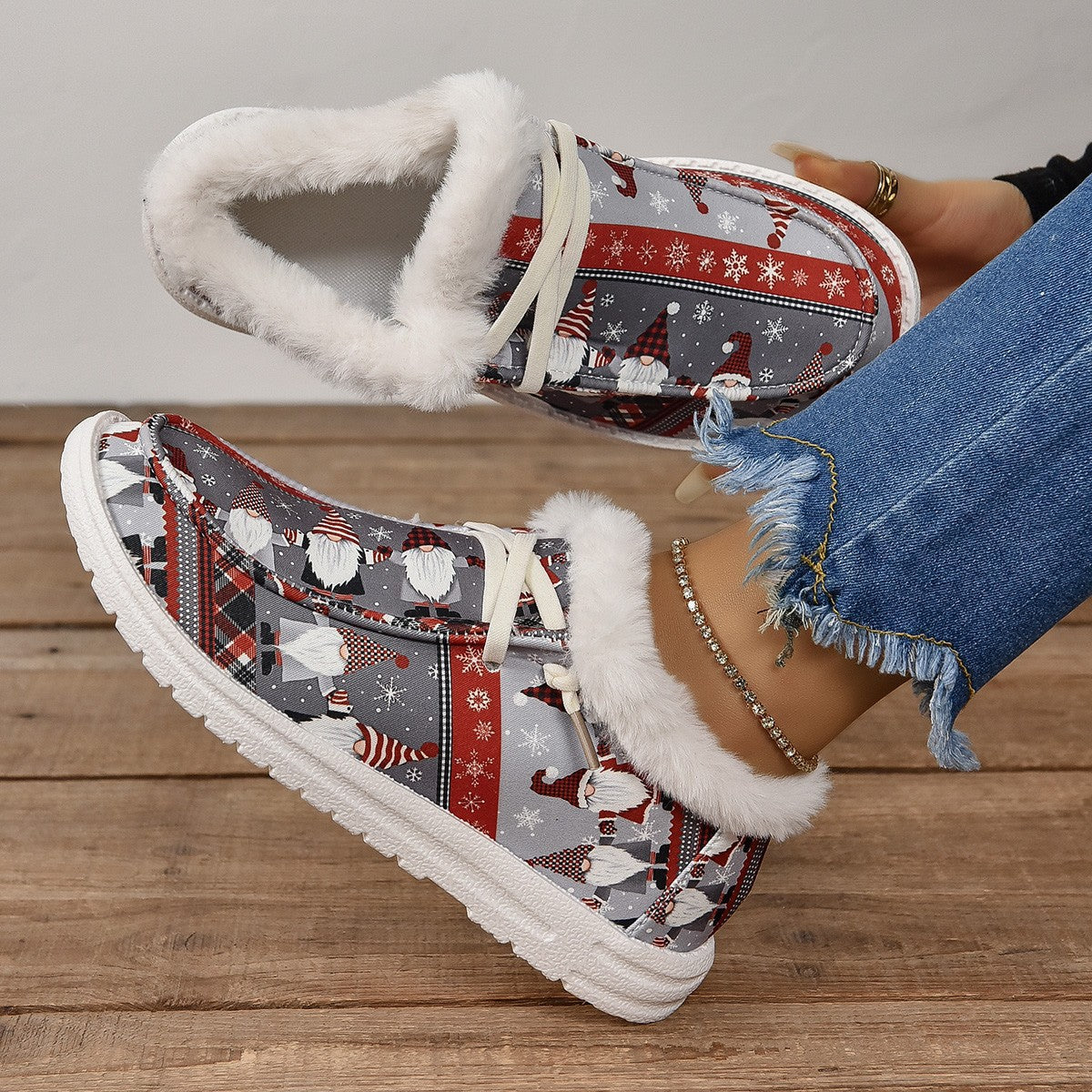 HearthStep Quilted Cotton Shoes, product view 3