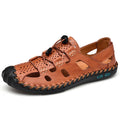 Airhide Closed-Toe Leather Sandals, product view 3