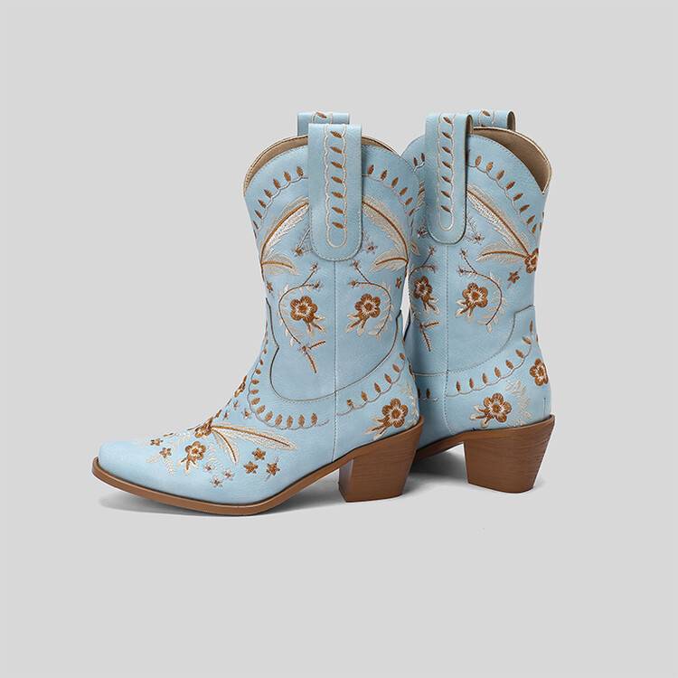 WestRose Embroidered Western Boots, product view 10
