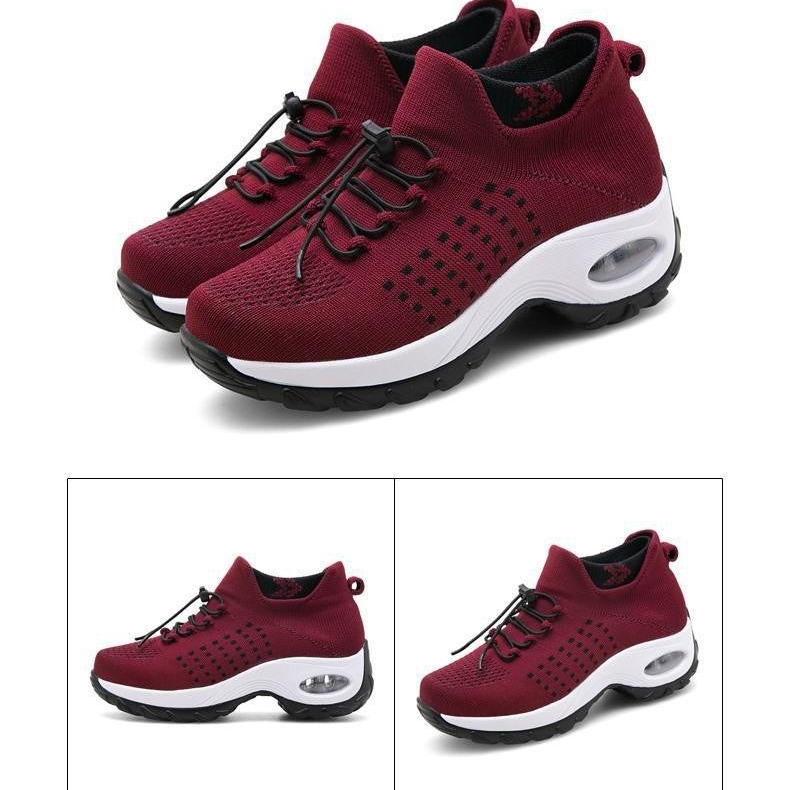 FeatherKnit Wedge Sneakers, product view 2