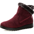 SnowHaven Women's Plush Zip-Up Boots