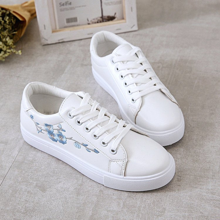 IvyBloom Leather Embroidered Sneakers, product view 6