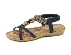 SunMosaic Beaded Flat Sandals, product view 4
