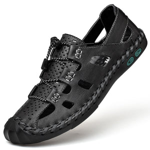 Airhide Closed-Toe Leather Sandals, product view 6