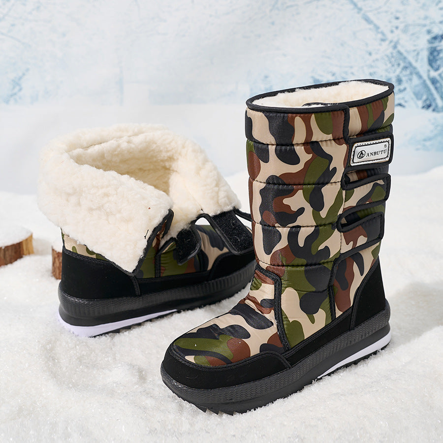 FieldFrost Camouflage Velcro Winter Boots