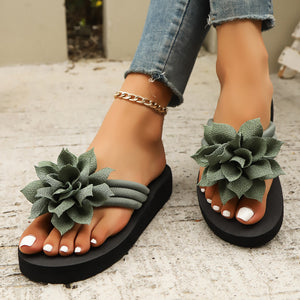 BloomEase Quick-Dry Floral Print Flat Sandals, product view 7