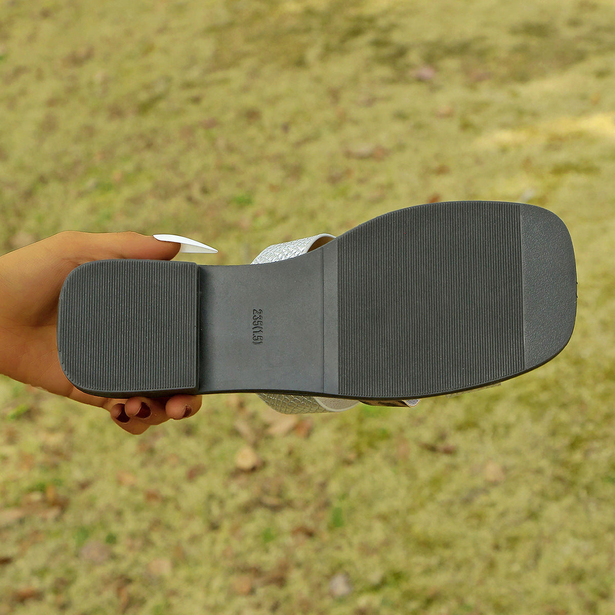 SlipShine One-Strap Flat Slip-On Sandals, product view 6