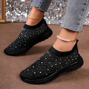 CrystalMesh Flat Sneakers, product view 2