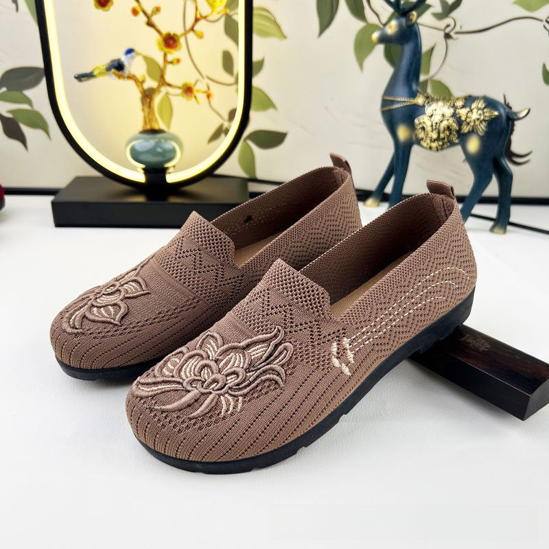 BloomStep Embroidered Canvas Flats, product view 2