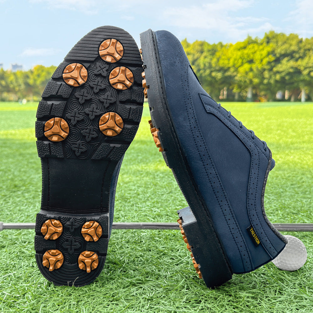 GripCourt Cleated Matte Leather Shoes, product view 6