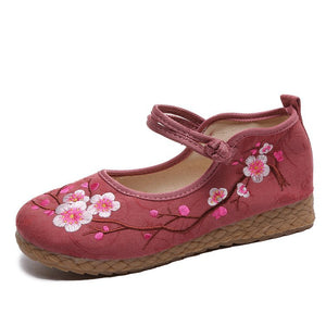 LotusPath Embroidered Cloth Shoes, product view 1