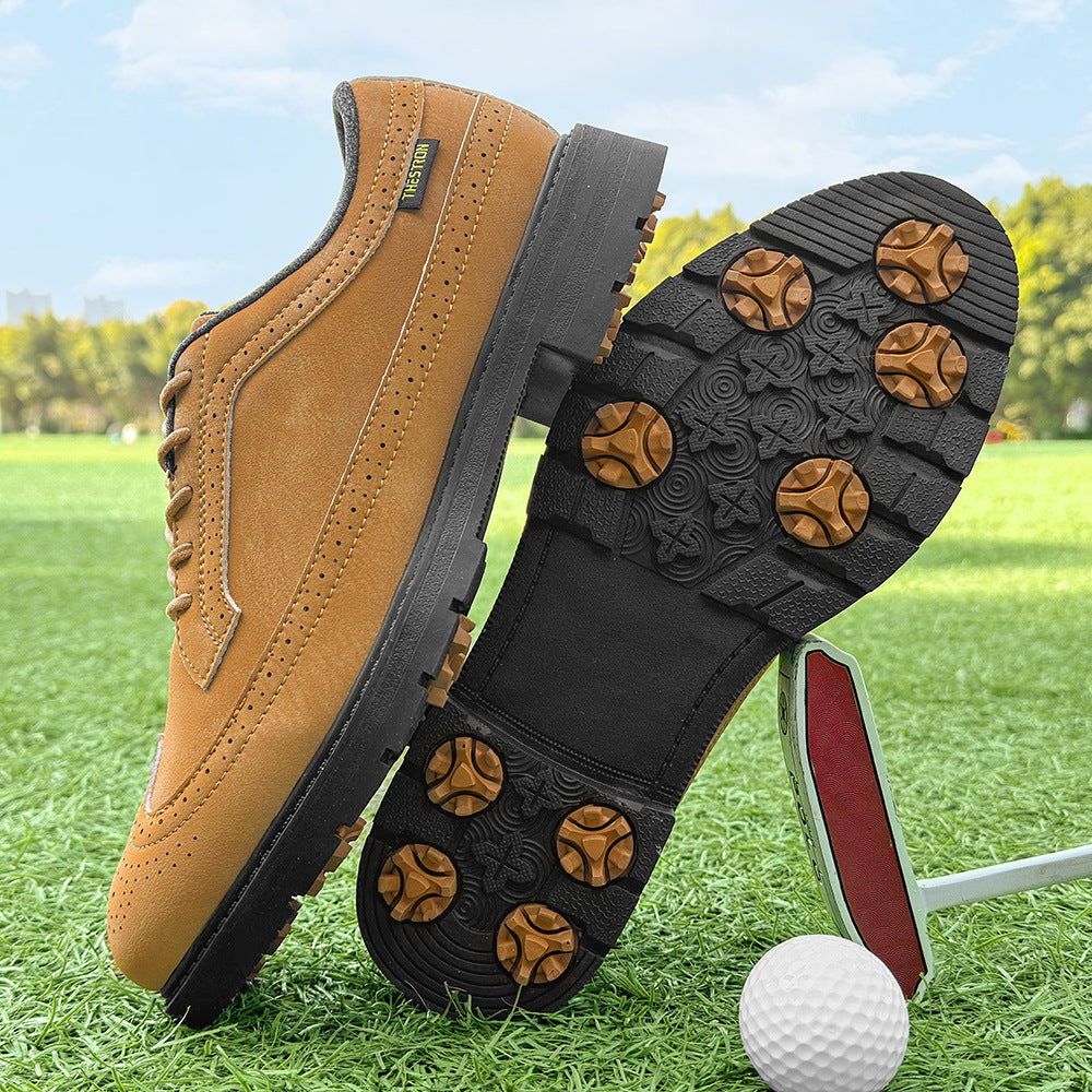 GripCourt Cleated Matte Leather Shoes, product view 7