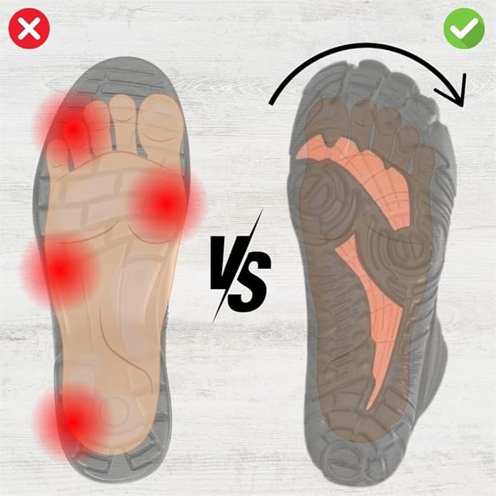 Elorvian MoveEase forefoot area with mesh and stretch panels