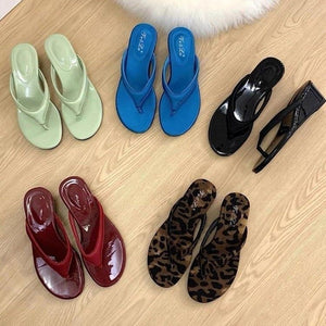CoastWedge Covered-Toe Wedge Flip-Flops, product view 3