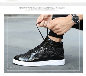 UrbanBoot Sneaker Boots in Metallic Finish, product view 12