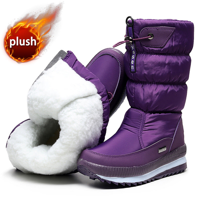 PolarGrace Women's Plush Mid-Calf Boots