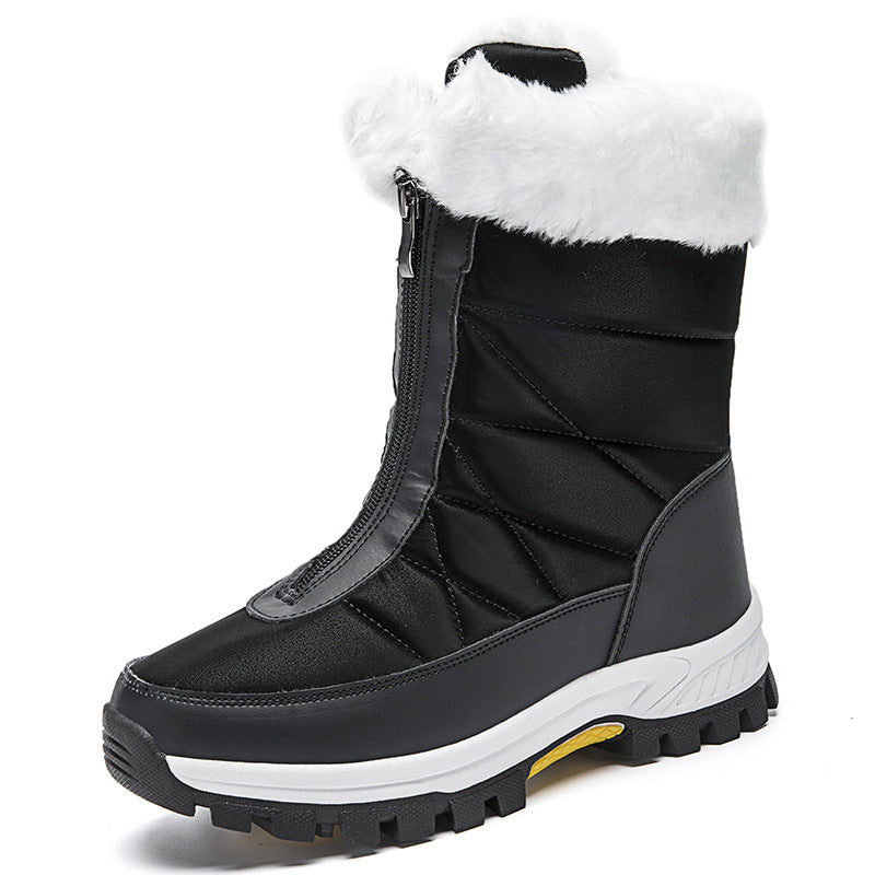 ZipFrost Women's Front-Zip Snow Boots