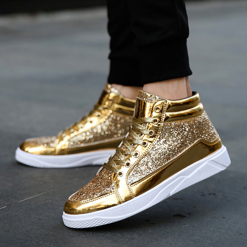 UrbanBoot Sneaker Boots in Metallic Finish, product view 2