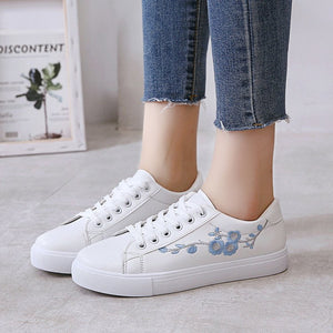 IvyBloom Leather Embroidered Sneakers, product view 7