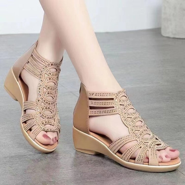 Airwedge Breathable Hollow-Out Wedge Sandals, product view 2