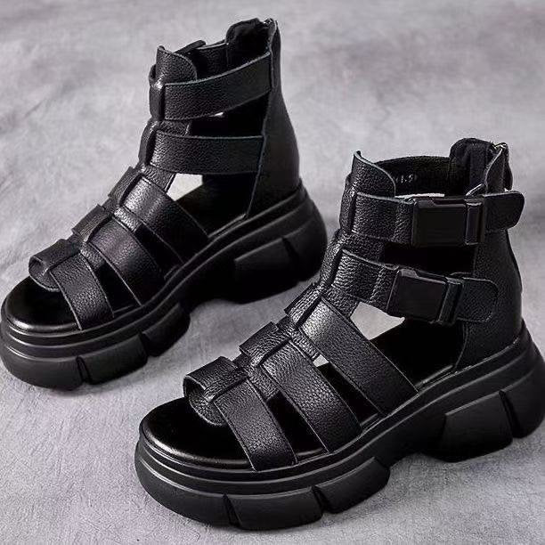 Platewalk Platform Fish-Mouth Roman Sandals, product view 5