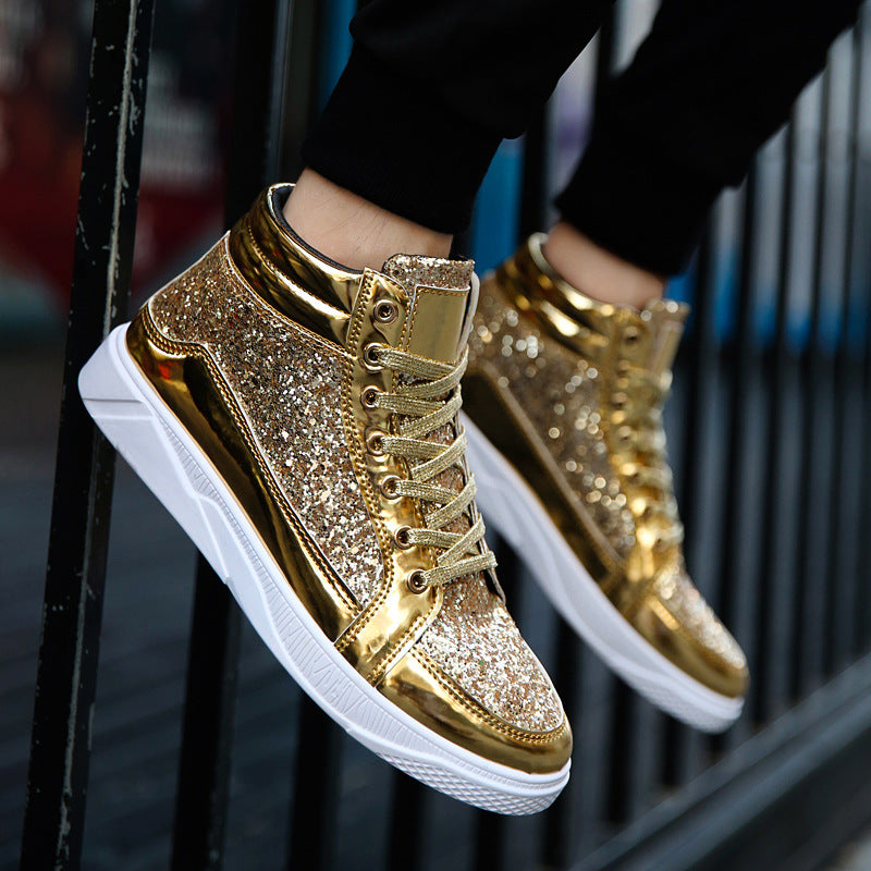 UrbanBoot Sneaker Boots in Metallic Finish, product view 3